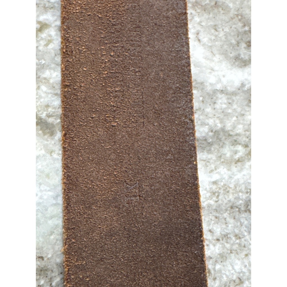Vintage brown tooled leather belly Mossimo Supply Co. scale embossed pattern XL - Picture 5 of 8